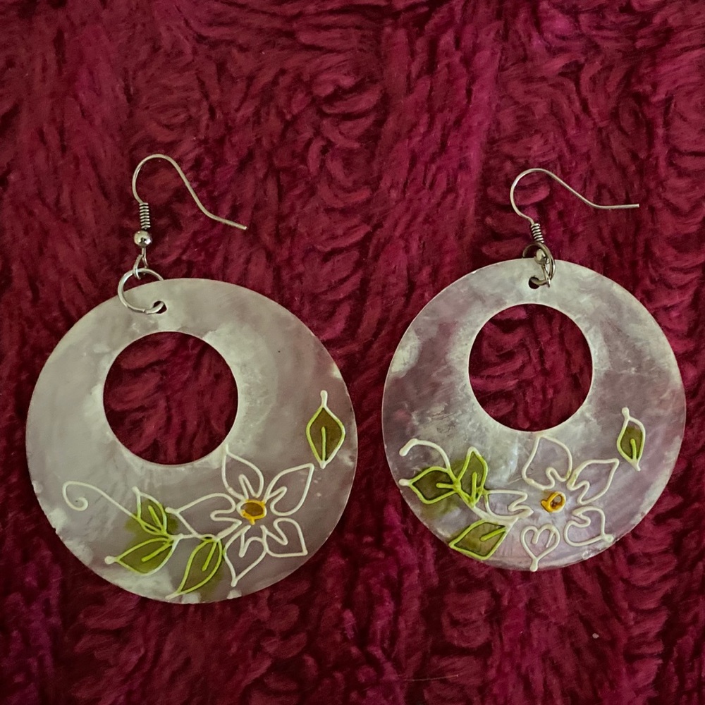 Hand painted earrings